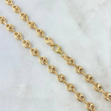 Cadena GC  10gr / 50cm / 5mm Diamantada  Oro Amarillo 18K *