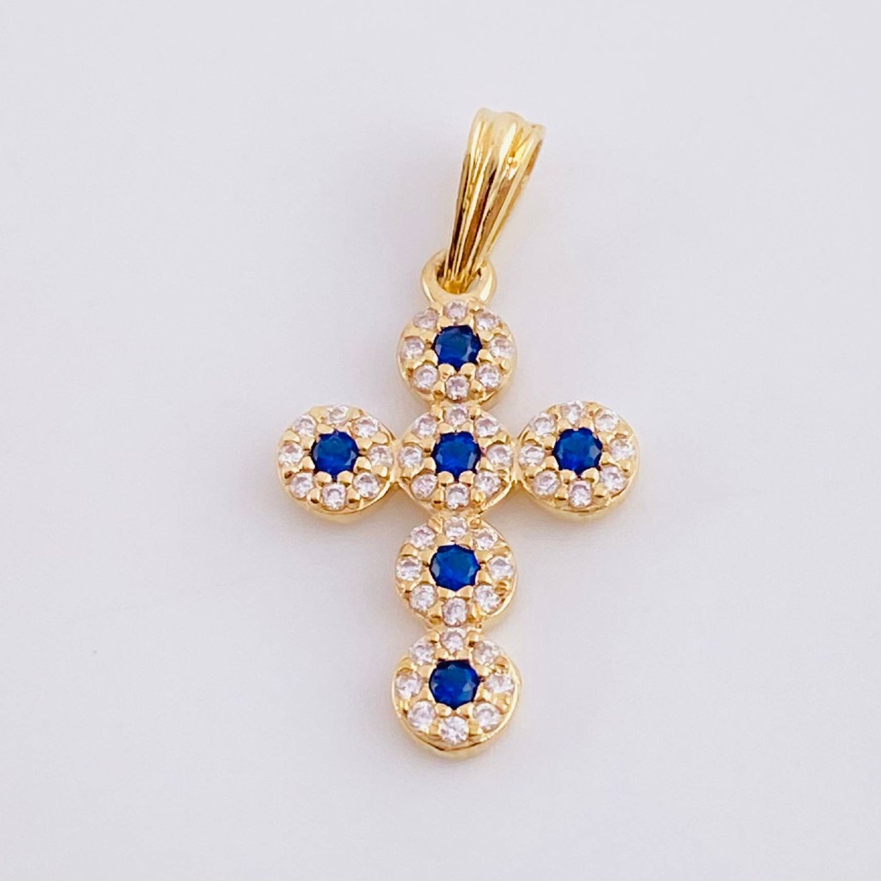 Dije Cruz Tupida 1.45g / 2.6cm Oro Amarillo 18K