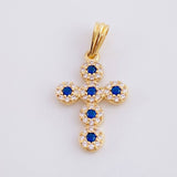 Dije Cruz Tupida 1.45g / 2.6cm Oro Amarillo 18K