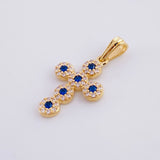 Dije Cruz Tupida 1.45g / 2.6cm Oro Amarillo 18K
