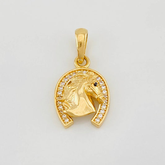 Dije Herradura Caballo 2.45g / 2.03cm Oro Amarillo 18K