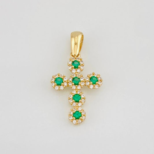 Dije Cruz Tupida 1.55g / 2.04cm Oro Amarillo 18K