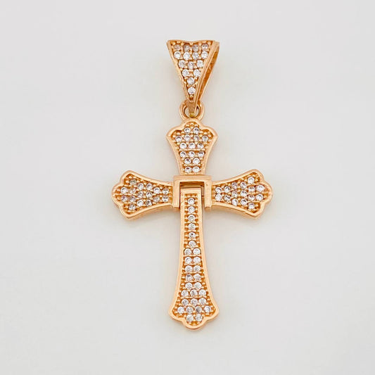 Dije Cruz Articulada 3.65g / 4cm Oro Rosa 18K