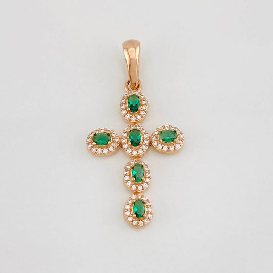 Dije Cruz Tupida 1.9g / 2.02cm Oro Rosa 18K