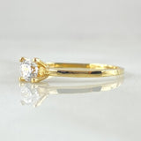 Anillo Solitario Liso  1.55gr / T6 / Oro 18K *