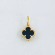 Dije Trebol Negro 1.25gr / 1.7cm / Oro Amarillo Nac.Esp. 18K *