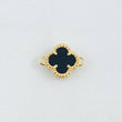 Herraje Trebol Negro 1.1gr / 1.3cm / Oro Amarillo Nac.Esp. 18K *