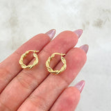Candongas Emmi 1.3gr / 1.5cm / Oro Amarillo 18K *