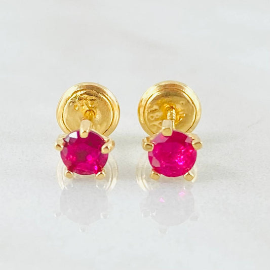 Topos Bisel Cinco Garras 0.85gr / Oro Amarillo 18K *