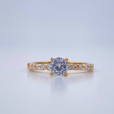Anillo Solitario Churumbela 2.35gr / T5 / Oro Amarillo 18K %