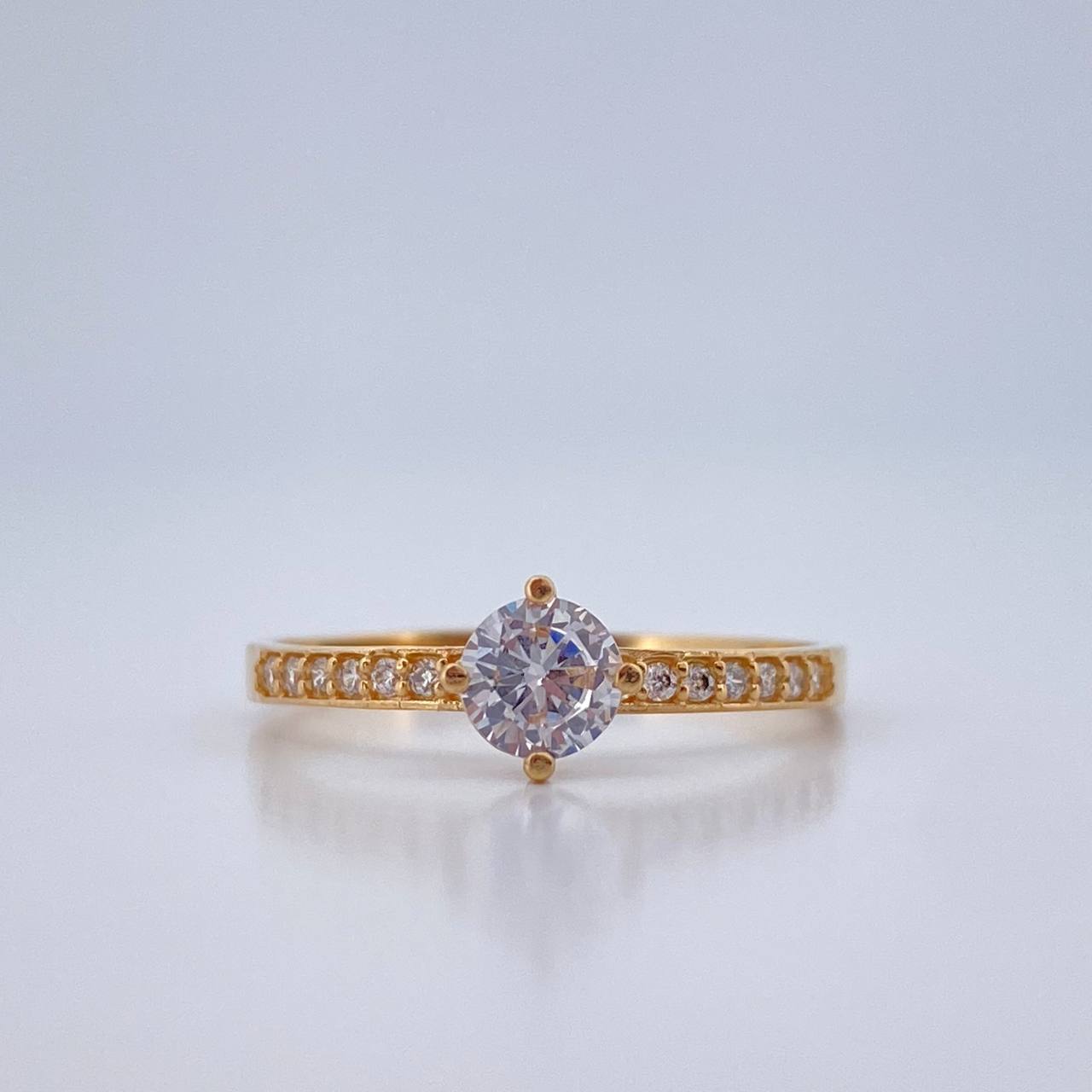 Anillo Solitario Churumbela 1.55gr / T6 1/4 / Oro Amarillo 18K %
