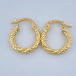 Candongas Carly 0.9gr / 1.5cm / Oro Amarillo 18K %
