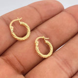 Candongas Carly 0.9gr / 1.5cm / Oro Amarillo 18K %