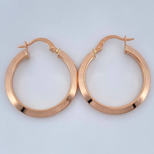 Candongas Clau 2.05gr / 2.7cm / Oro Rosa 18K %