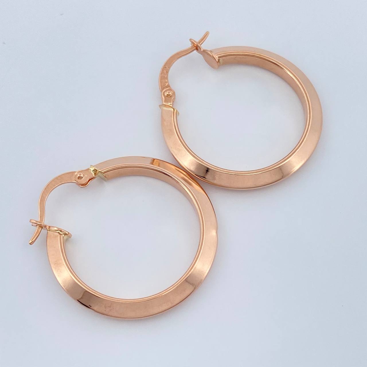 Candongas Clau 2.05gr / 2.7cm / Oro Rosa 18K %