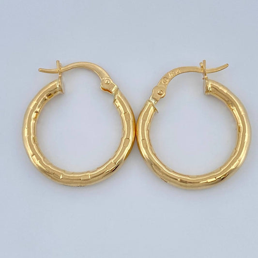 Candongas Lucero 1.6gr / 2cm / Oro Amarillo 18K %