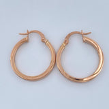 Candongas Ruka 1.55gr / 2.5cm / Oro Rosa 18K %