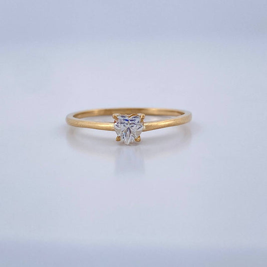 Anillo Corazon 1.35gr / T6 1/2 / Oro Amarillo 18K %