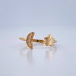 Anillo Abrazo Estrella Luna 1.65gr / T5 1/2 / Oro Amarillo 18K %