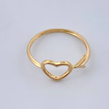 Anillo Silueta Corazon 1.35gr / T6 1/2 / Oro Amarillo 18K %