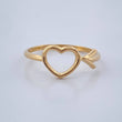 Anillo Silueta Corazon 1.35gr / T6 1/2 / Oro Amarillo 18K %