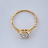 Anillo Corazon 1.35gr / T6 1/2 / Oro Amarillo 18K %