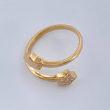 Anillo Abrazo Estrella 3.1gr / T5 / Oro Amarillo 18K %