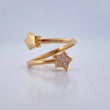 Anillo Abrazo Estrella 3.1gr / T5 / Oro Amarillo 18K %