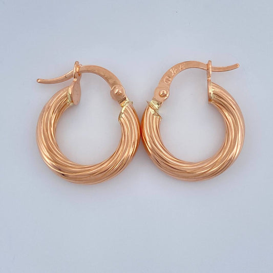 Candongas Rudi 1.6gr / 1.8cm / Oro Rosa 18K %