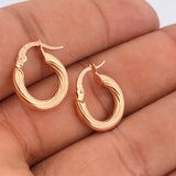 Candongas Rudi 1.6gr / 1.8cm / Oro Rosa 18K %
