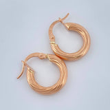 Candongas Rudi 1.6gr / 1.8cm / Oro Rosa 18K %