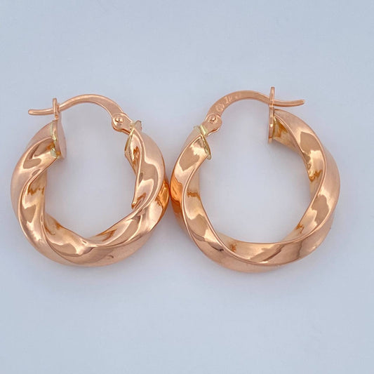 Candongas Kari 2.85gr / 2.2cm / Oro Rosa 18K %