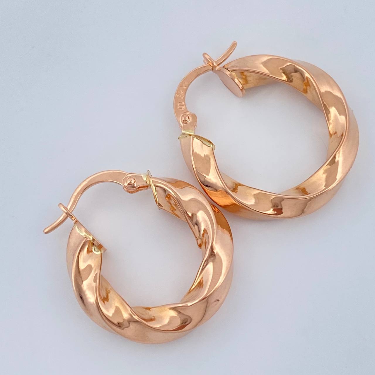 Candongas Kari 2.85gr / 2.2cm / Oro Rosa 18K %