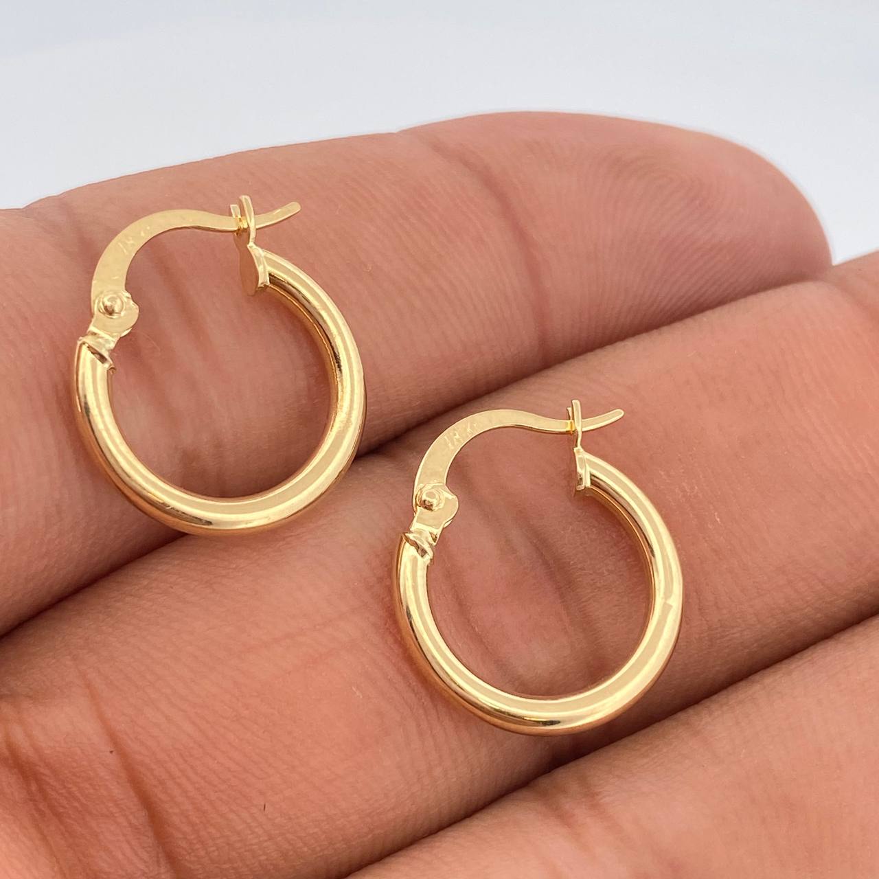 Candongas Jass 1.1gr / 1.7cm / Oro Amarillo 18K %