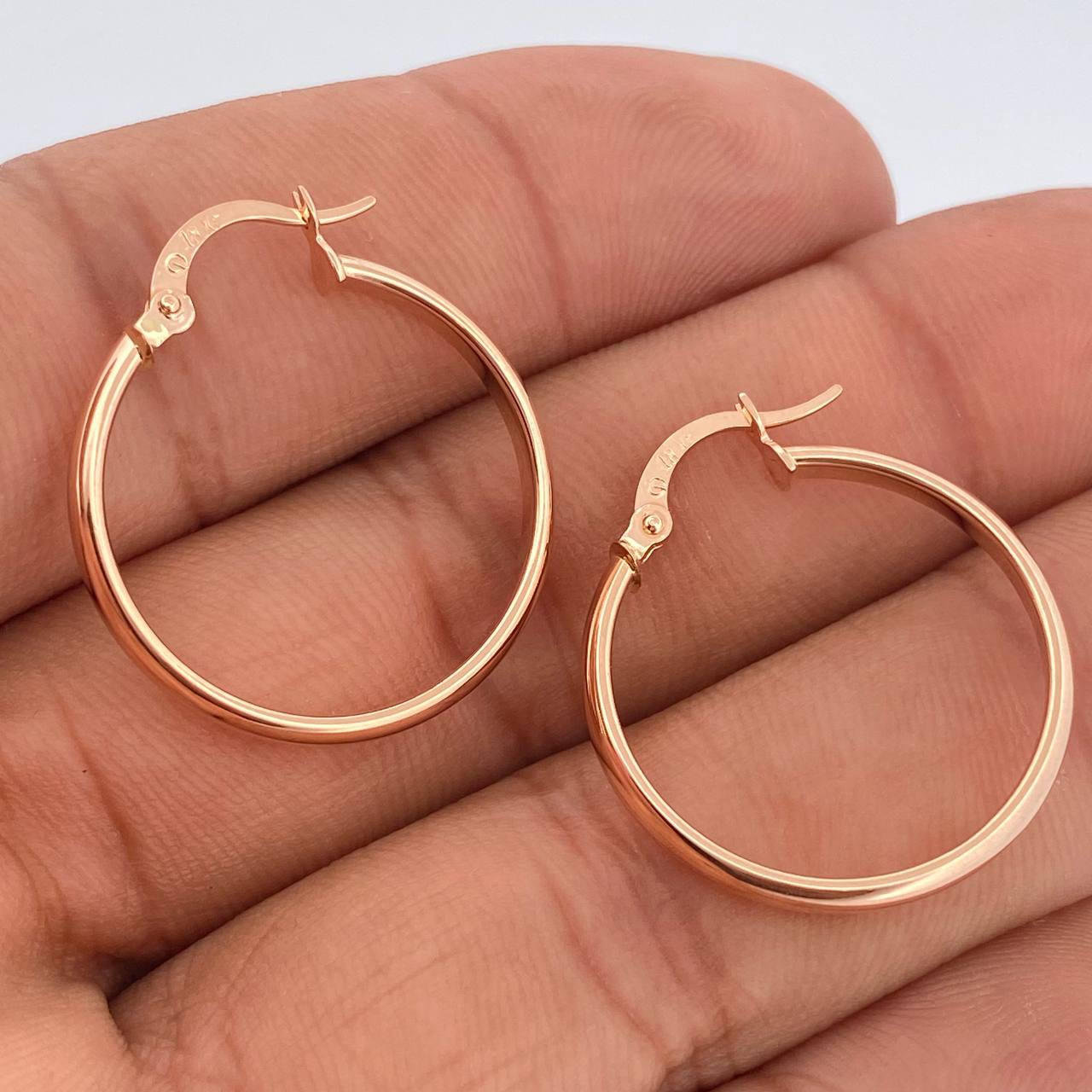 Candongas Nati 1.7gr / 2.6cm / Oro Rosa 18K %