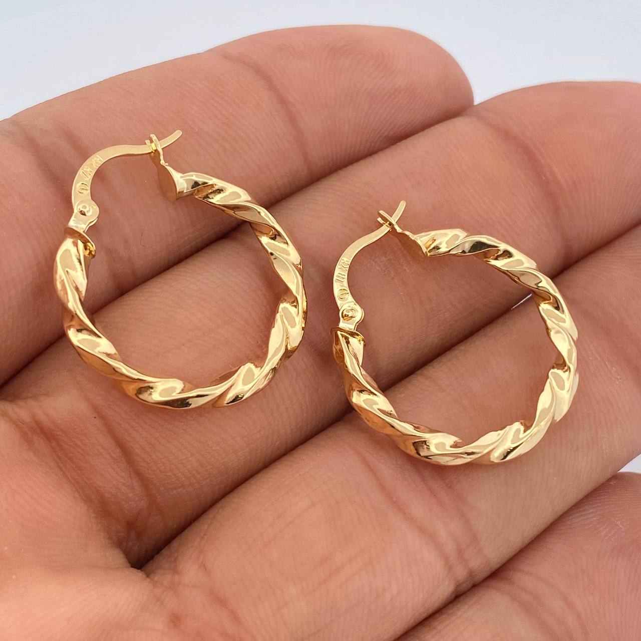 Candongas Kari 2gr / 2.5cm / Oro Amarillo 18K %