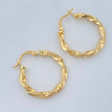 Candongas Kari 1.95gr / 2.5cm / Oro Amarillo 18K %