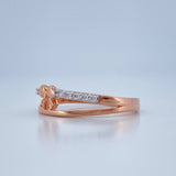 Anillo Moño 1.9gr / T6 3/4 / Oro Rosa Oro Blanco  18K %