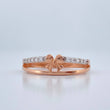 Anillo Moño 1.9gr / T6 3/4 / Oro Rosa Oro Blanco  18K %