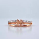 Anillo Moño 1.9gr / T6 3/4 / Oro Rosa Oro Blanco  18K %