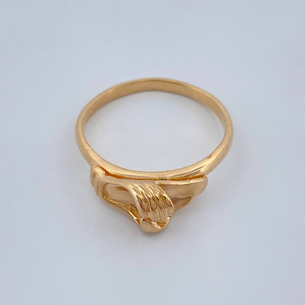 Anillo Mano 3.1gr / T7 1/2 / Oro Amarillo 18K %
