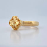Anillo Trebol 2.3gr / T8 1/4 / Oro Amarillo 18K +