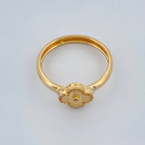 Anillo Trebol 2.3gr / T8 1/4 / Oro Amarillo 18K +