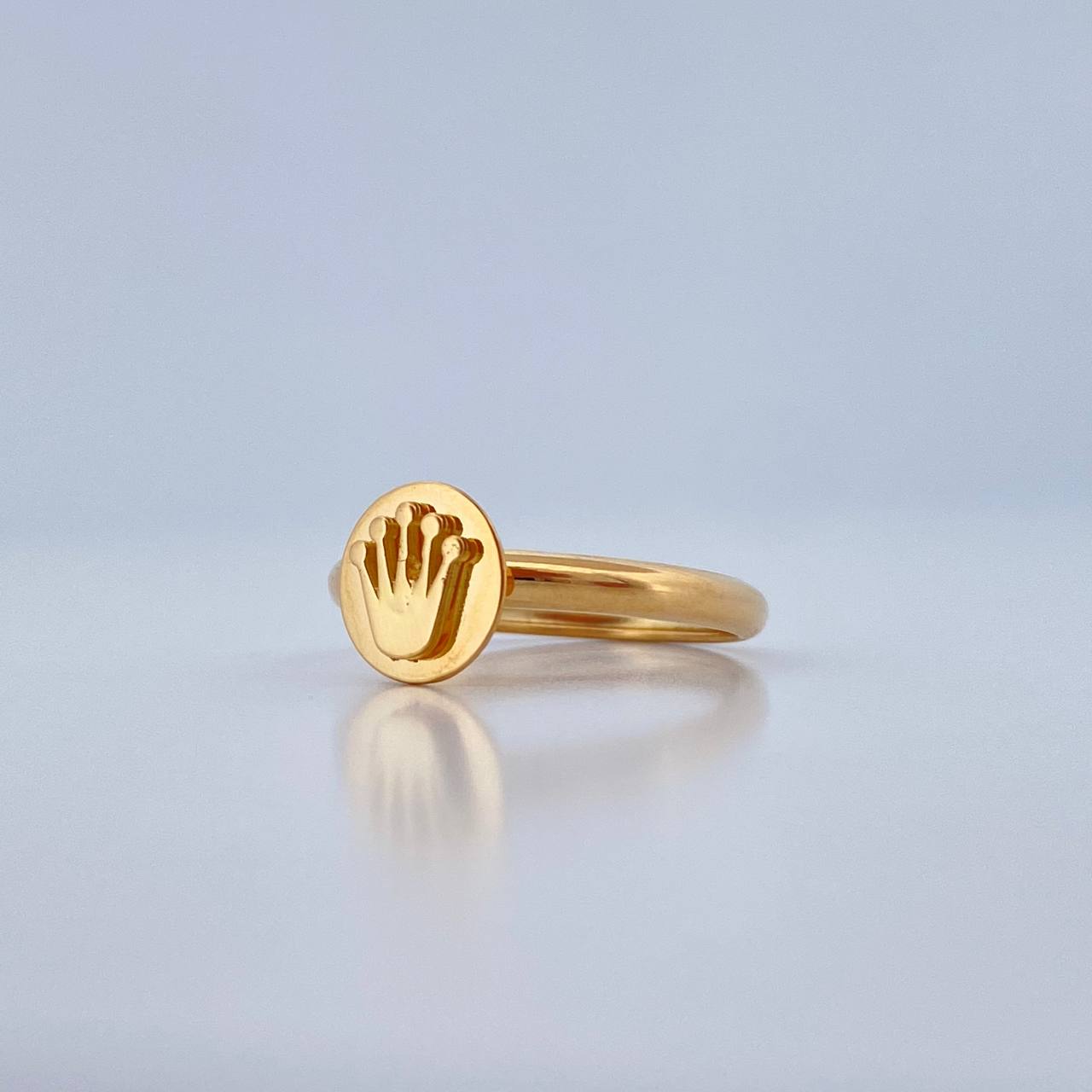 Anillo Corona Rx 1.15gr / T4 3/4 / Oro Amarillo 18K +
