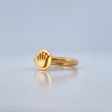 Anillo Corona Rx 1.15gr / T4 3/4 / Oro Amarillo 18K +