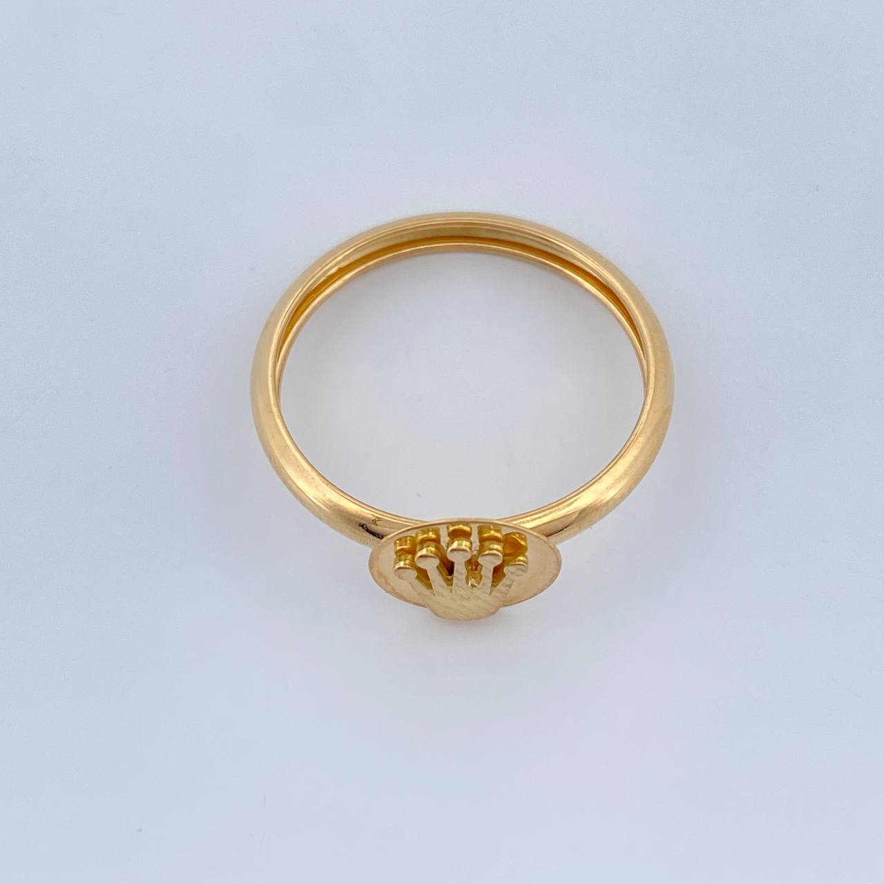 Anillo Corona Rx 1.15gr / T4 3/4 / Oro Amarillo 18K +