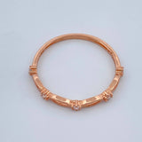 Anillo Olas 1gr / T7 / Oro Rosa 18K +