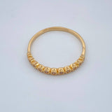 Anillo Churumbela Flores 1.4gr / T7 / Oro Amarillo 18K +