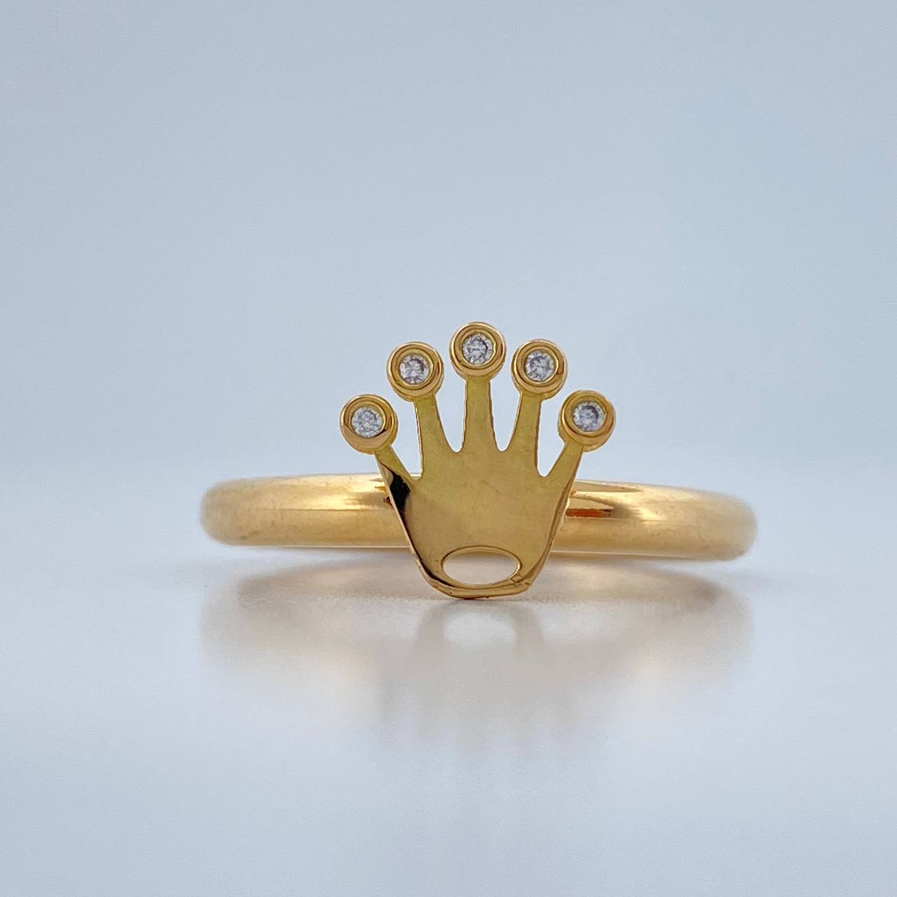 Anillo Corona Rx 1.1gr / T5 1/2 / Oro Amarillo 18K +