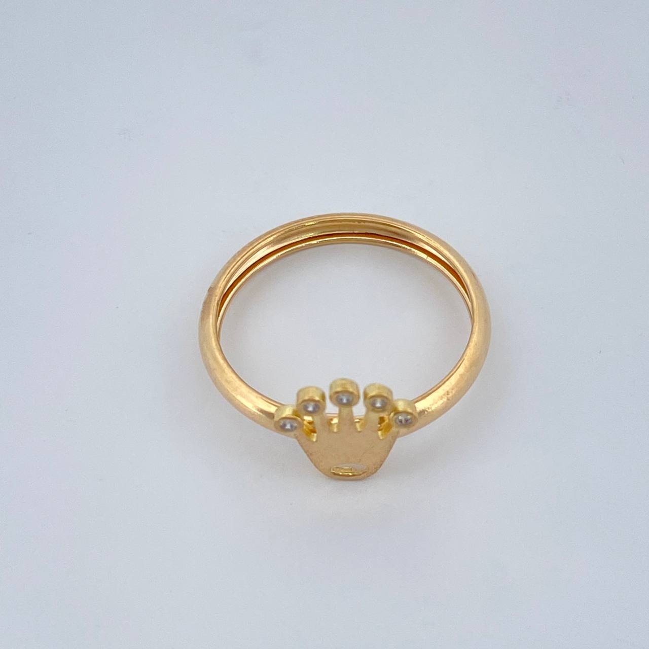 Anillo Corona Rx 1.1gr / T5 1/2 / Oro Amarillo 18K +